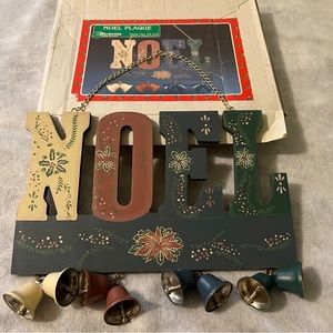 Vintage Noel Hanging Plaque by Christmas Around the World